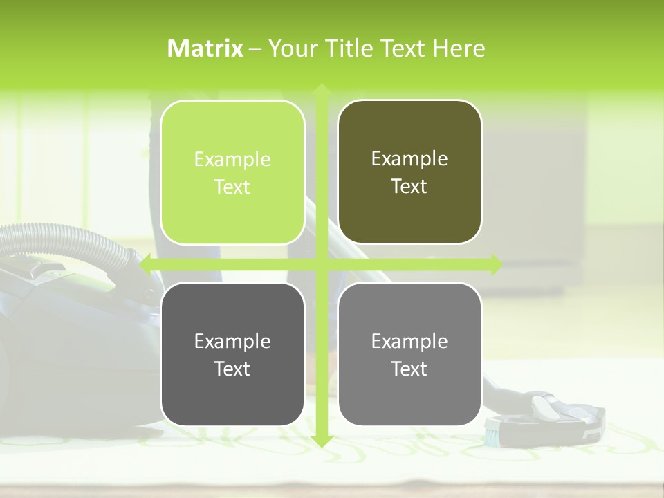 Female House Mopping PowerPoint Template