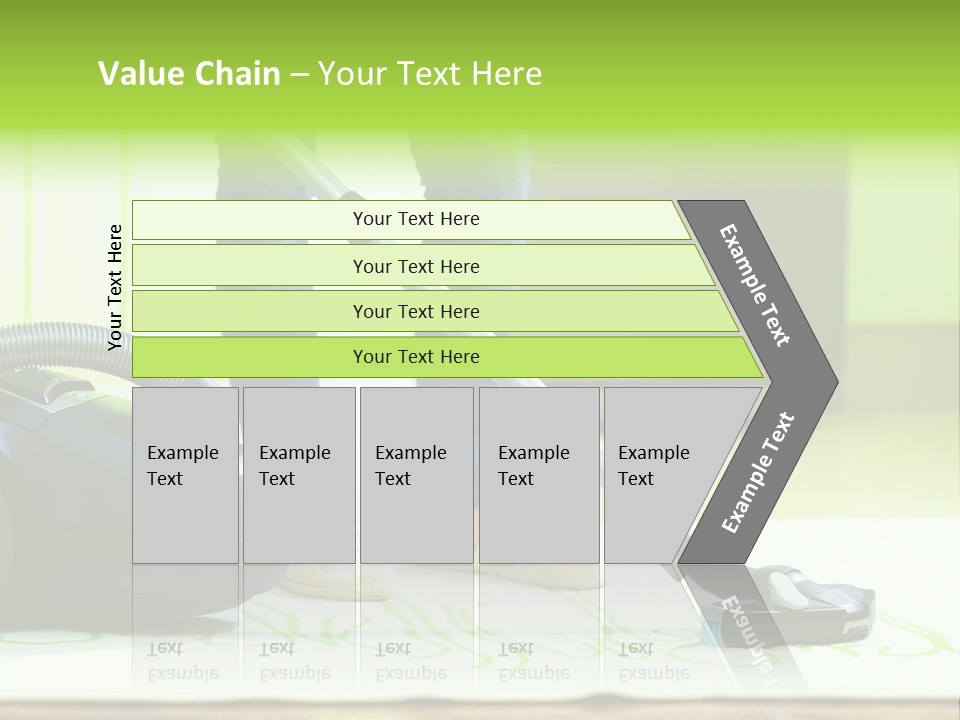 Female House Mopping PowerPoint Template