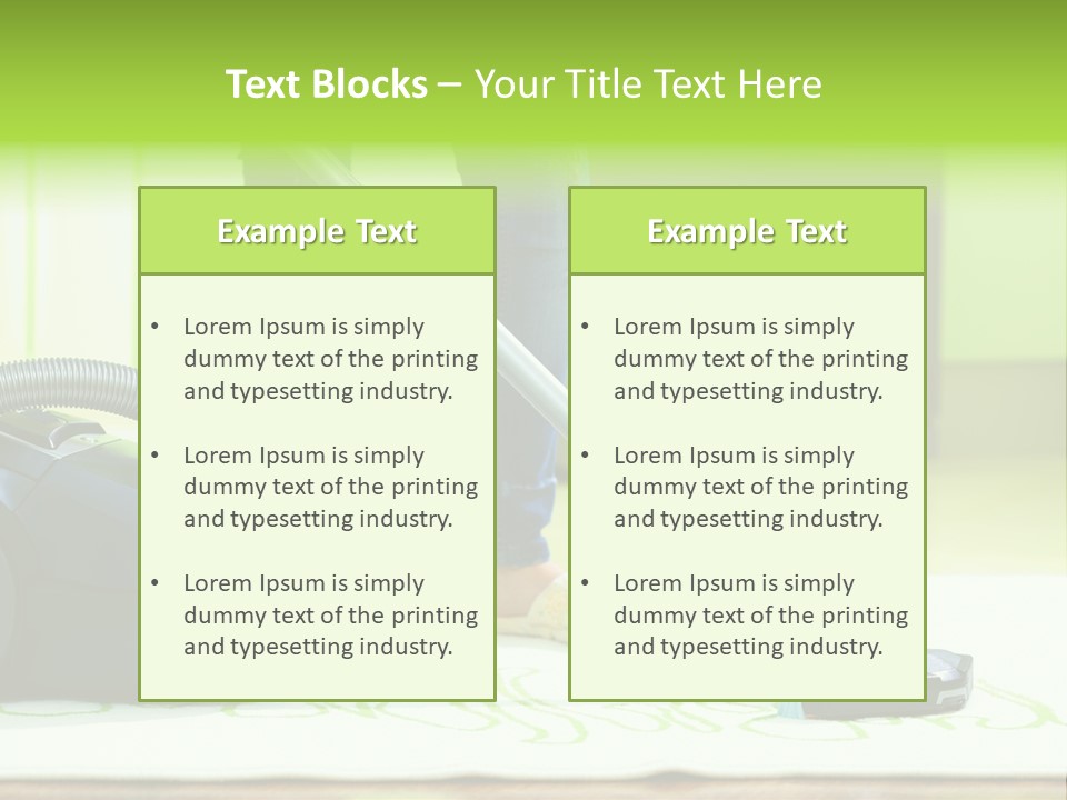 Female House Mopping PowerPoint Template