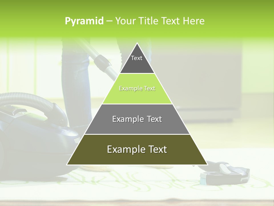 Female House Mopping PowerPoint Template