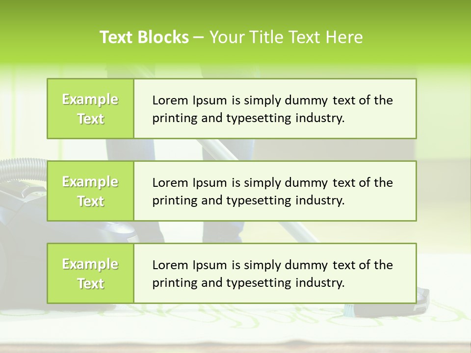 Female House Mopping PowerPoint Template