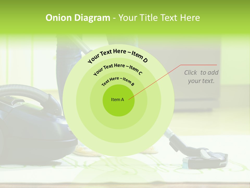 Female House Mopping PowerPoint Template