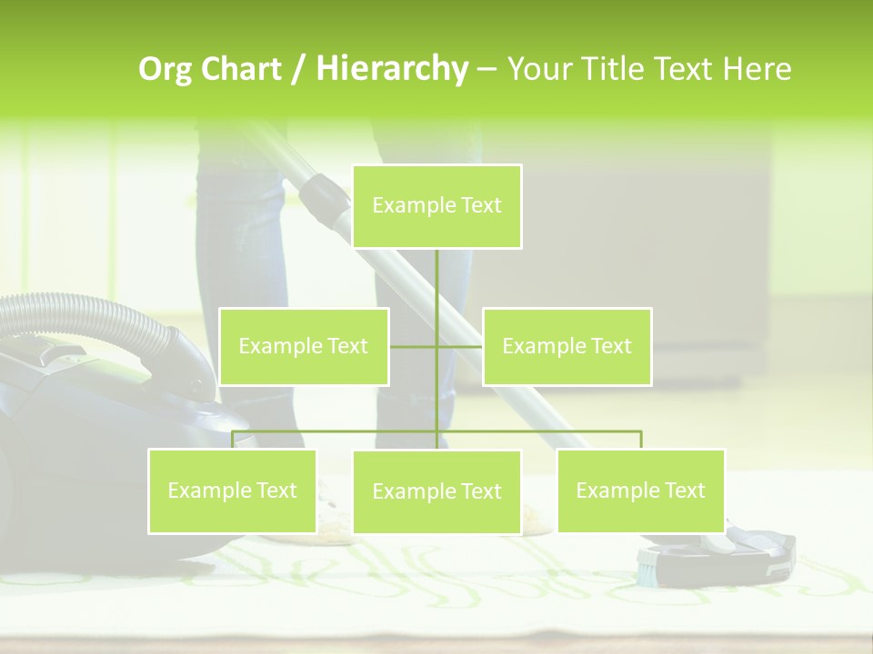 Female House Mopping PowerPoint Template