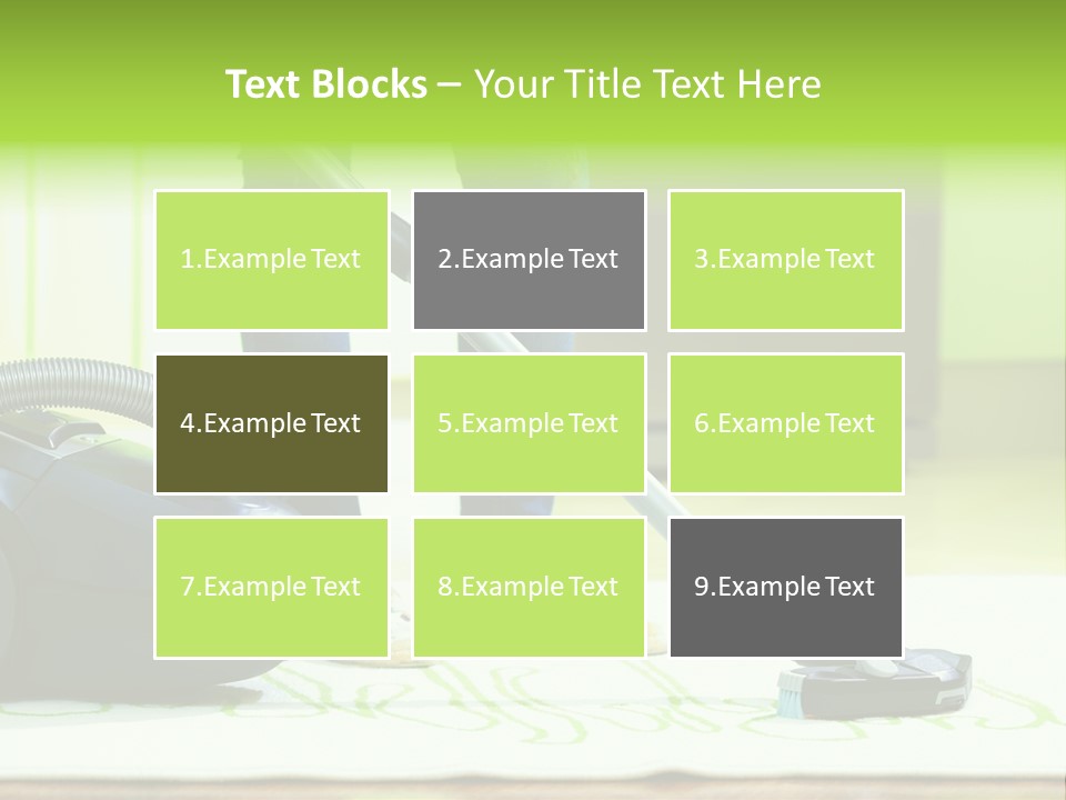 Female House Mopping PowerPoint Template