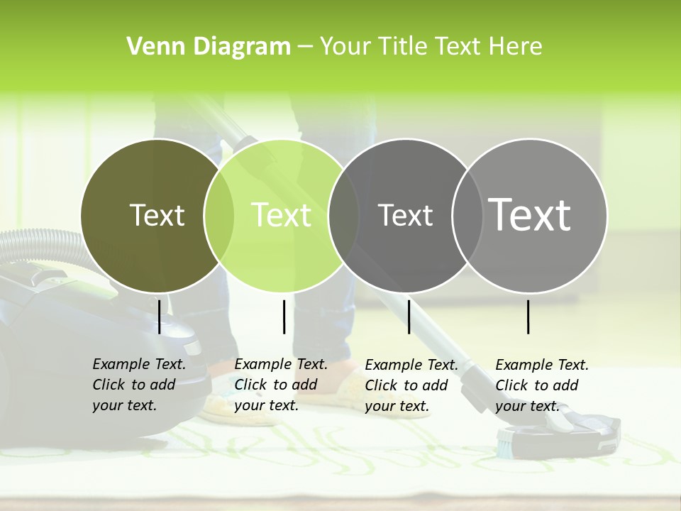 Female House Mopping PowerPoint Template