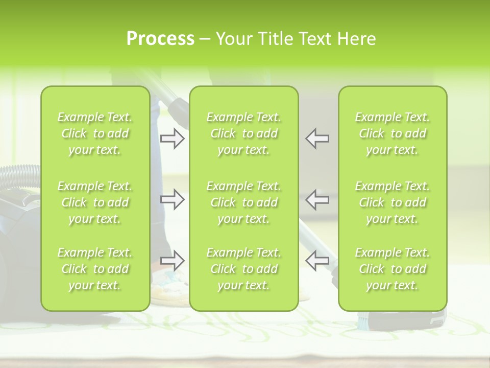 Female House Mopping PowerPoint Template