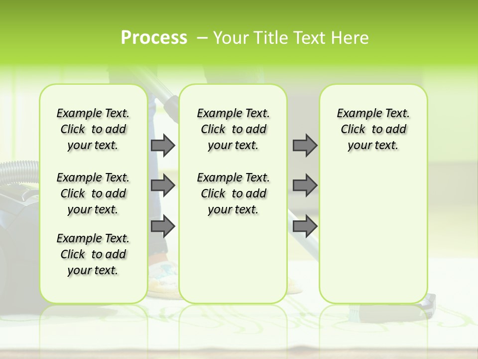 Female House Mopping PowerPoint Template