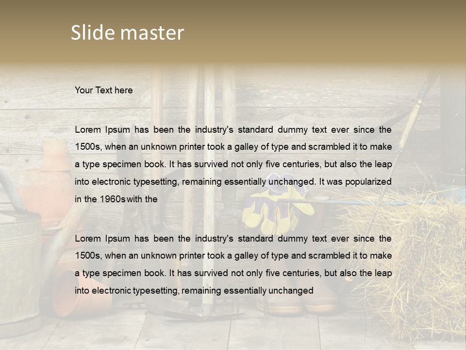 Pump Pot Tools PowerPoint Template