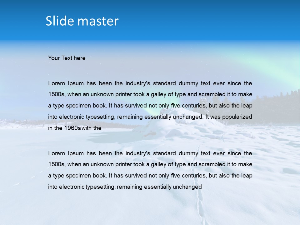 Sky Landscape Celestial PowerPoint Template