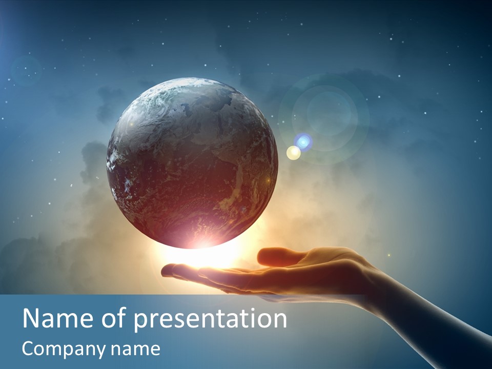 Core Globe Universe PowerPoint Template