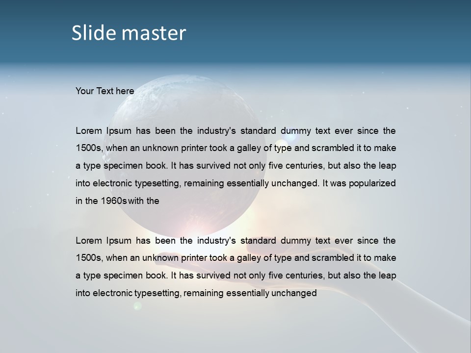 Core Globe Universe PowerPoint Template