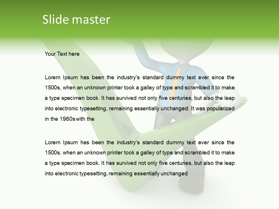 Sign Mark Correct PowerPoint Template