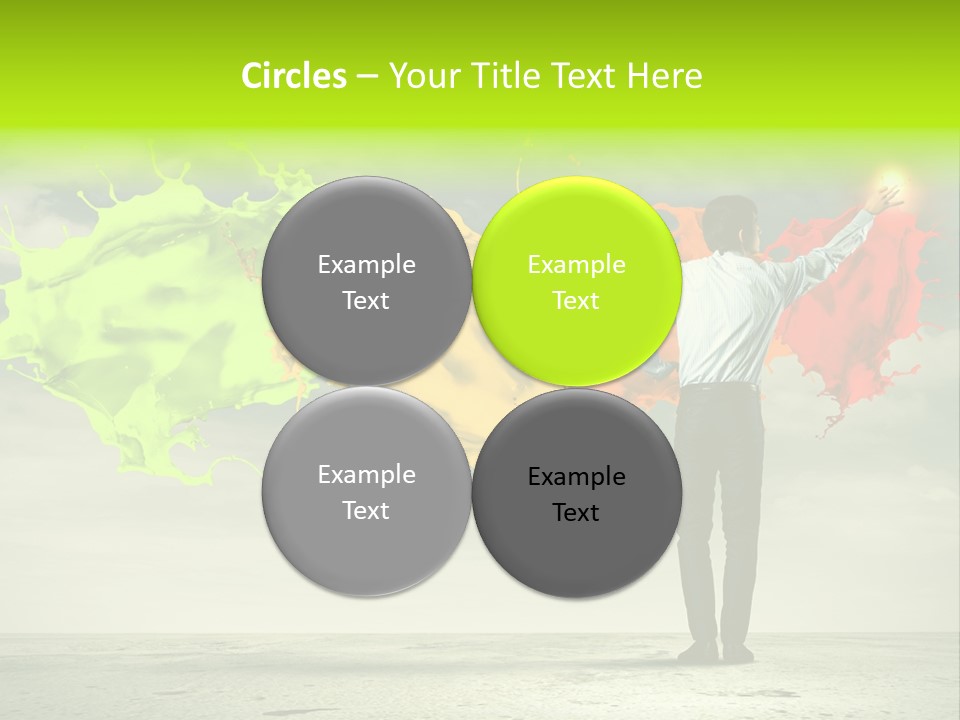 Suit Fresh Rainbow PowerPoint Template