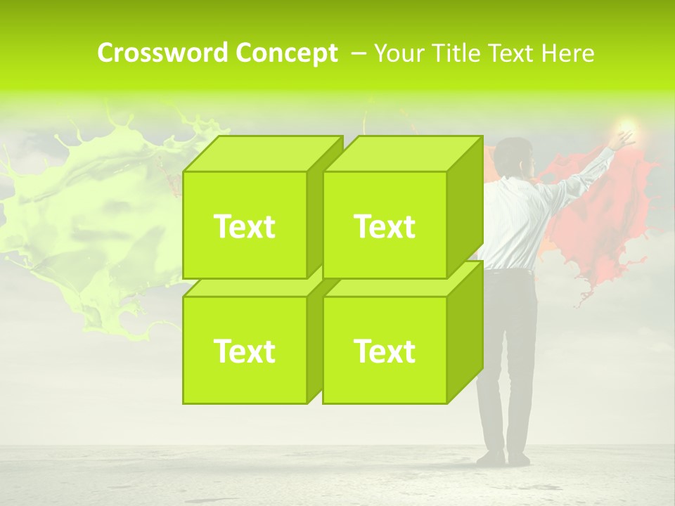 Suit Fresh Rainbow PowerPoint Template