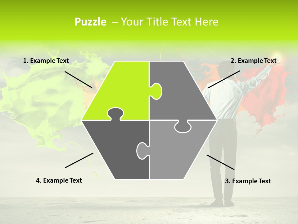 Suit Fresh Rainbow PowerPoint Template