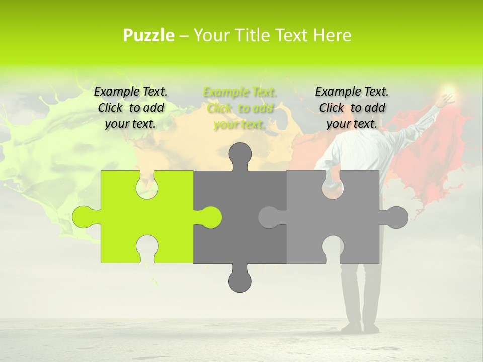 Suit Fresh Rainbow PowerPoint Template