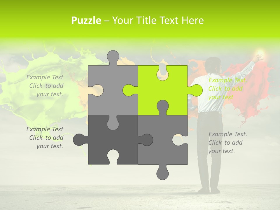 Suit Fresh Rainbow PowerPoint Template