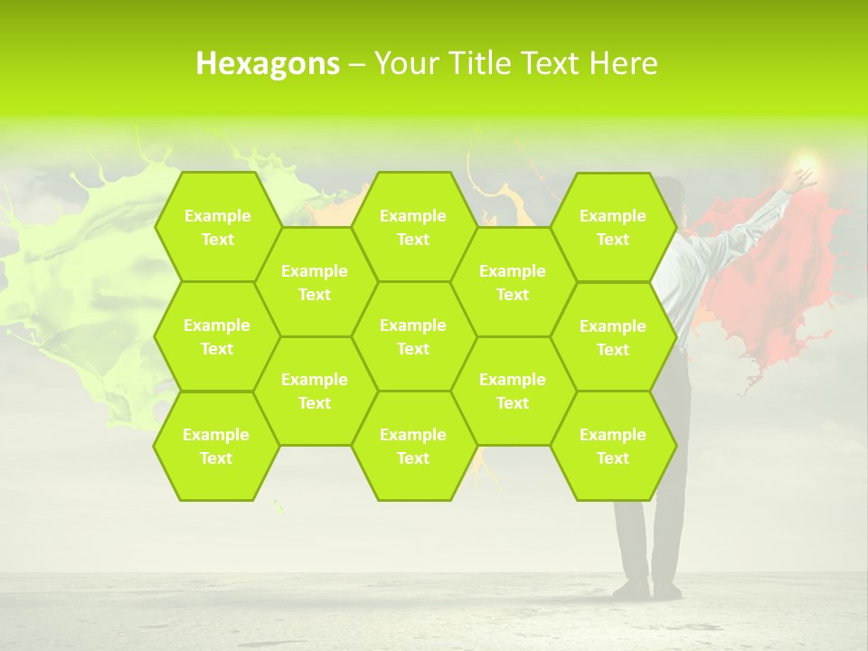 Suit Fresh Rainbow PowerPoint Template