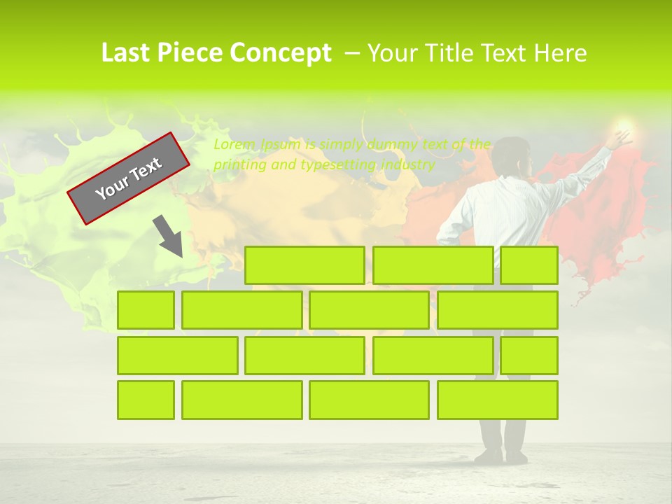 Suit Fresh Rainbow PowerPoint Template