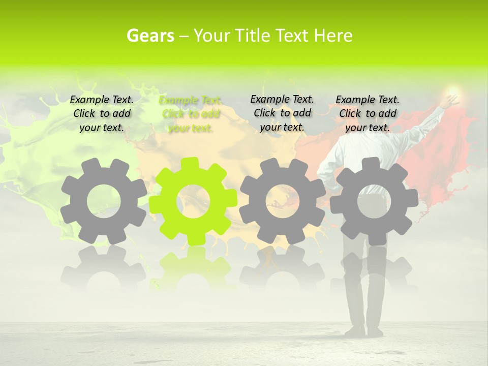 Suit Fresh Rainbow PowerPoint Template