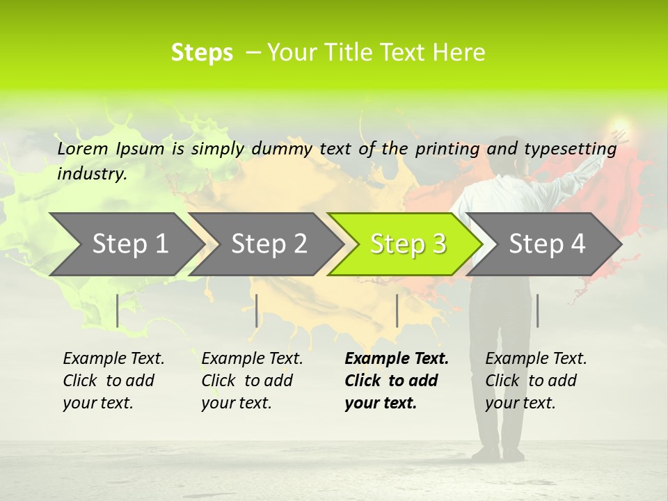 Suit Fresh Rainbow PowerPoint Template