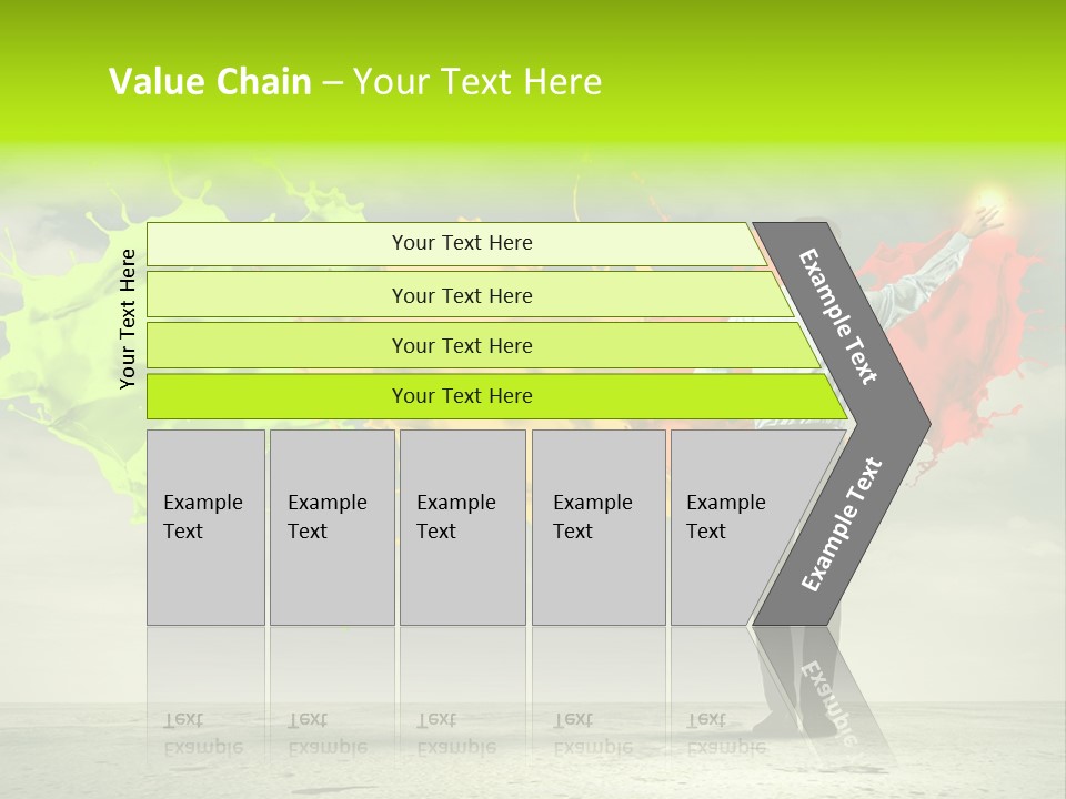 Suit Fresh Rainbow PowerPoint Template