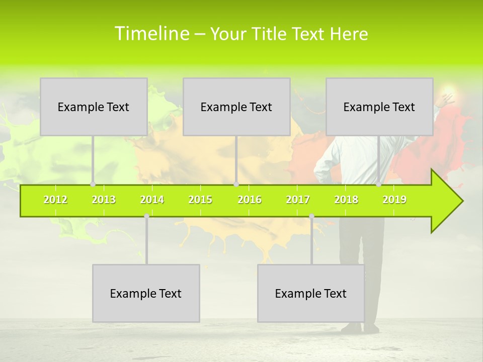 Suit Fresh Rainbow PowerPoint Template