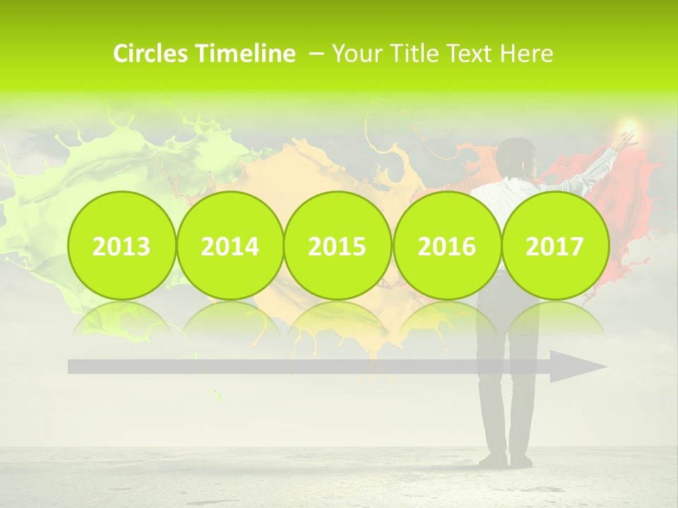 Suit Fresh Rainbow PowerPoint Template