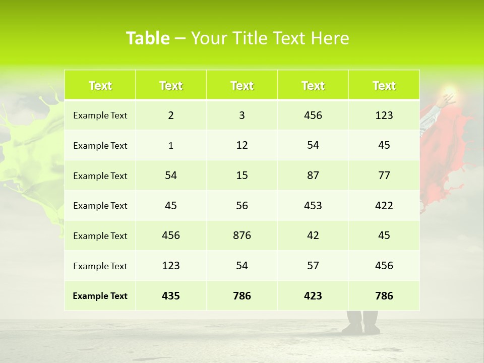 Suit Fresh Rainbow PowerPoint Template