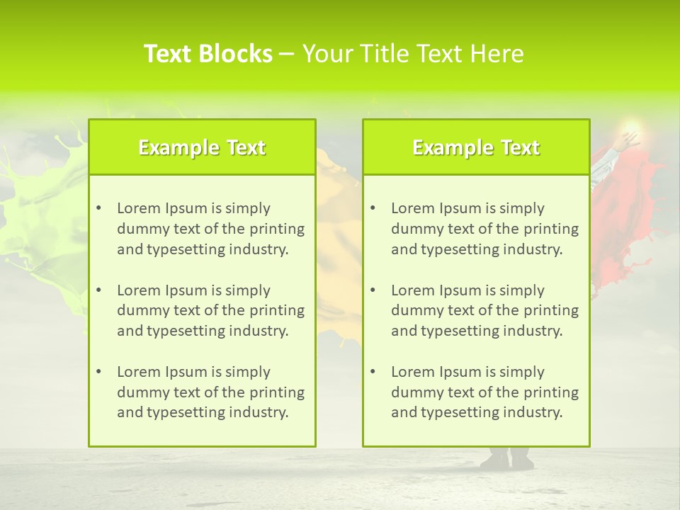 Suit Fresh Rainbow PowerPoint Template