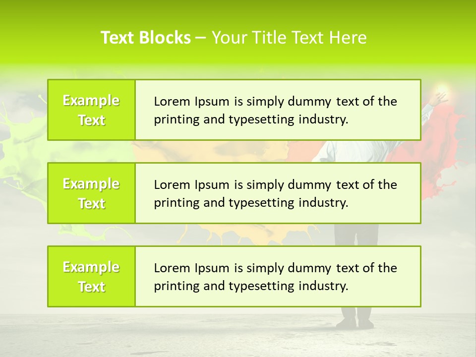 Suit Fresh Rainbow PowerPoint Template