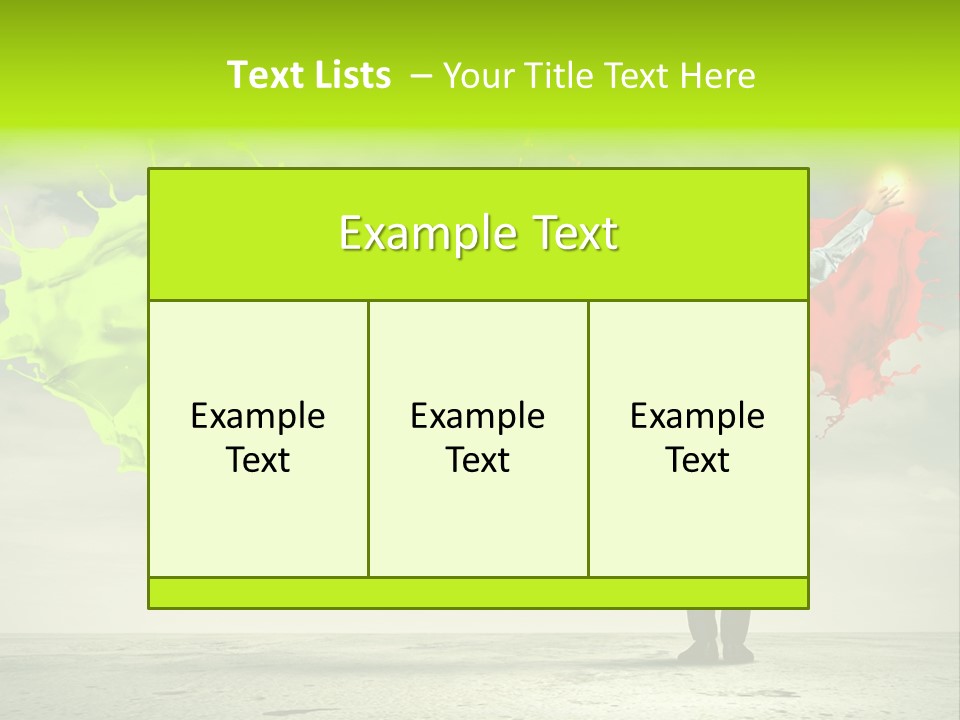 Suit Fresh Rainbow PowerPoint Template