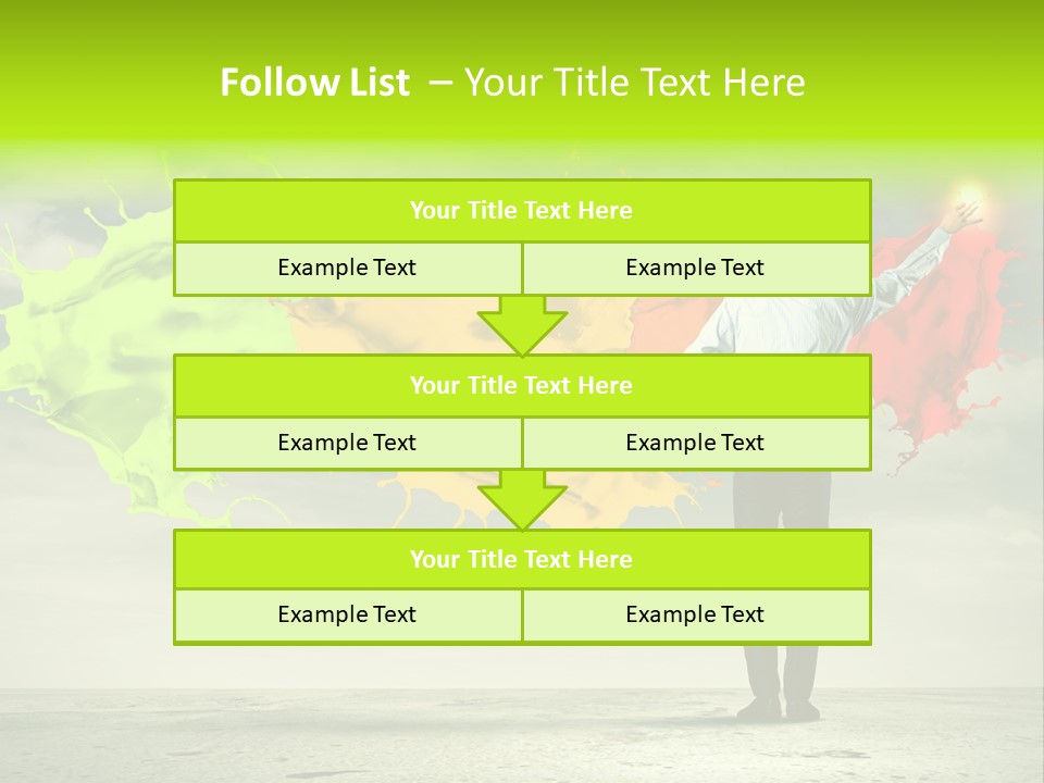 Suit Fresh Rainbow PowerPoint Template