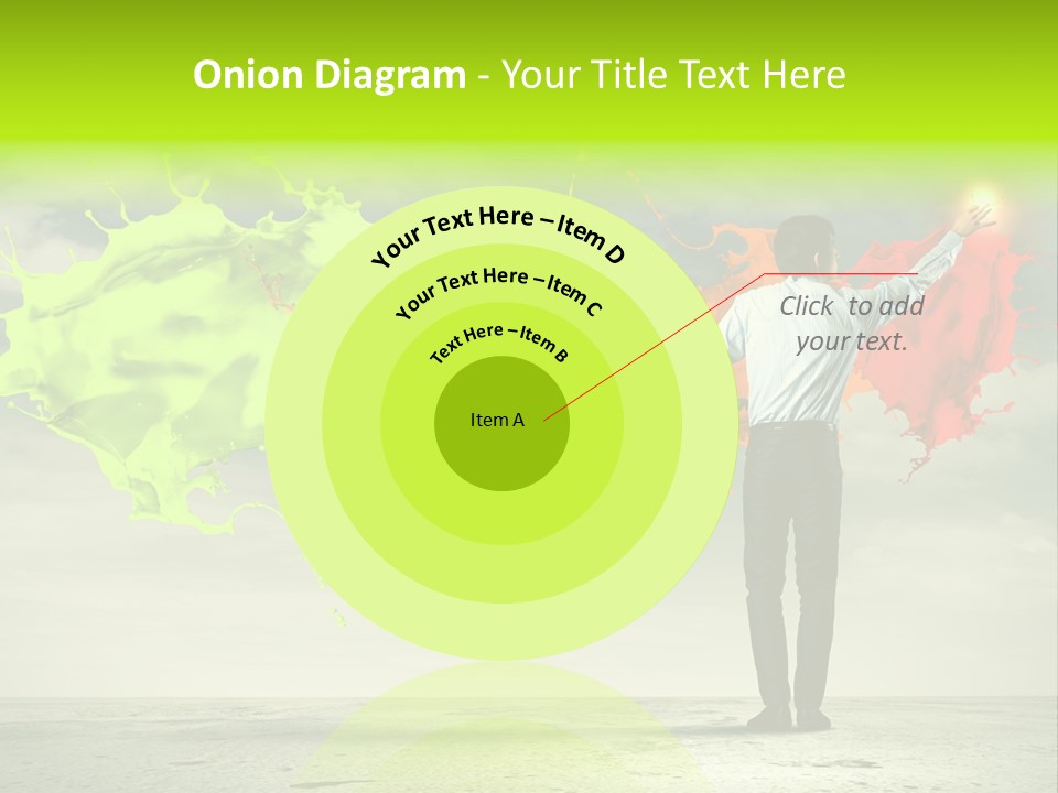 Suit Fresh Rainbow PowerPoint Template