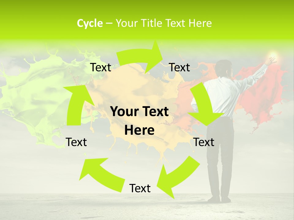 Suit Fresh Rainbow PowerPoint Template