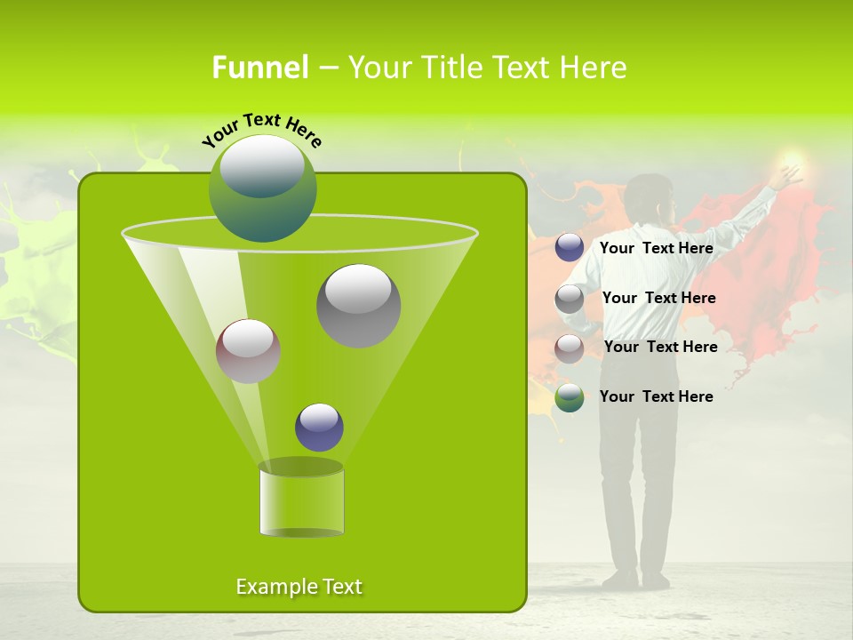 Suit Fresh Rainbow PowerPoint Template