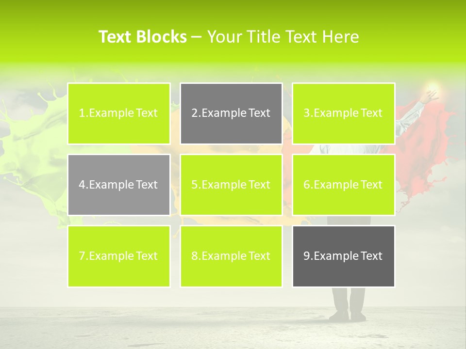 Suit Fresh Rainbow PowerPoint Template