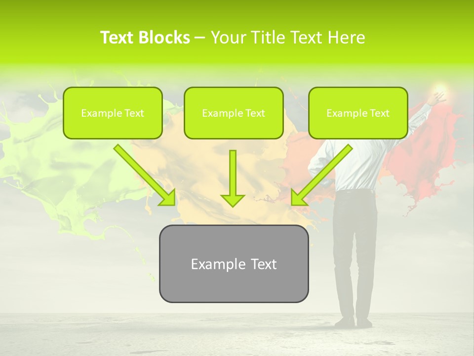 Suit Fresh Rainbow PowerPoint Template