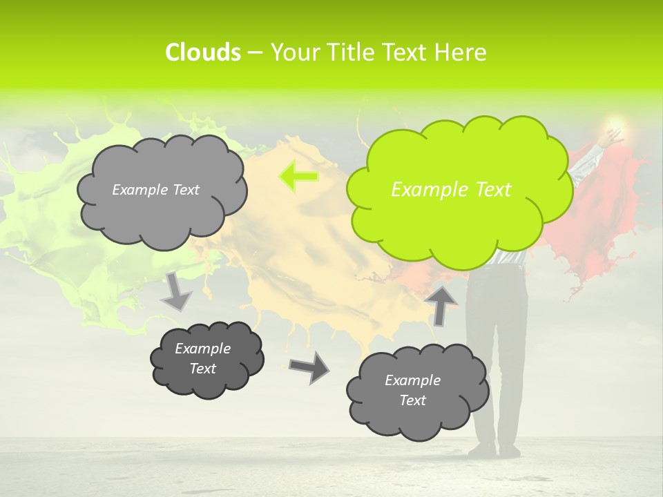 Suit Fresh Rainbow PowerPoint Template