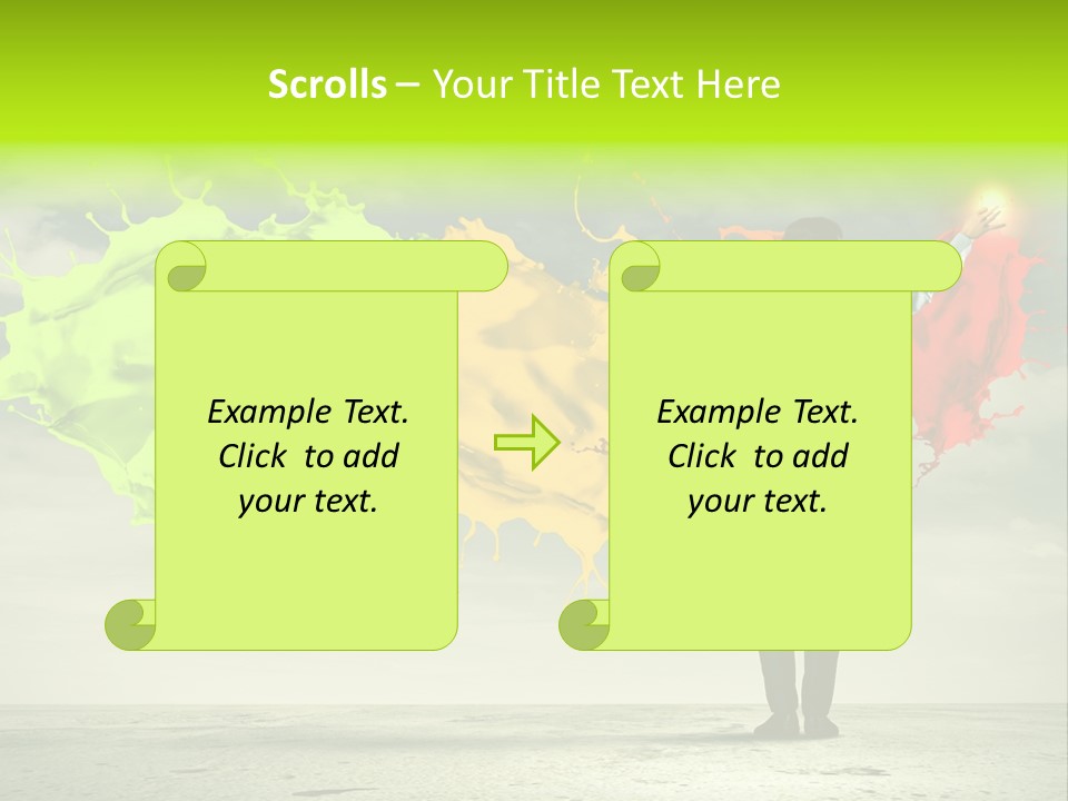 Suit Fresh Rainbow PowerPoint Template