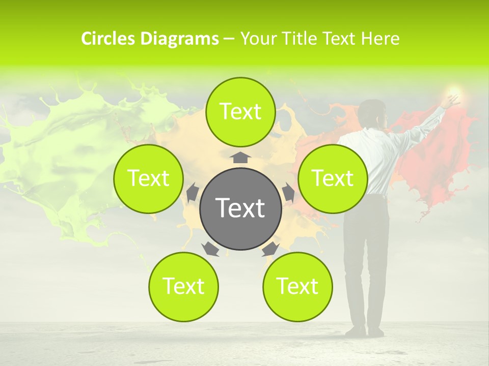 Suit Fresh Rainbow PowerPoint Template