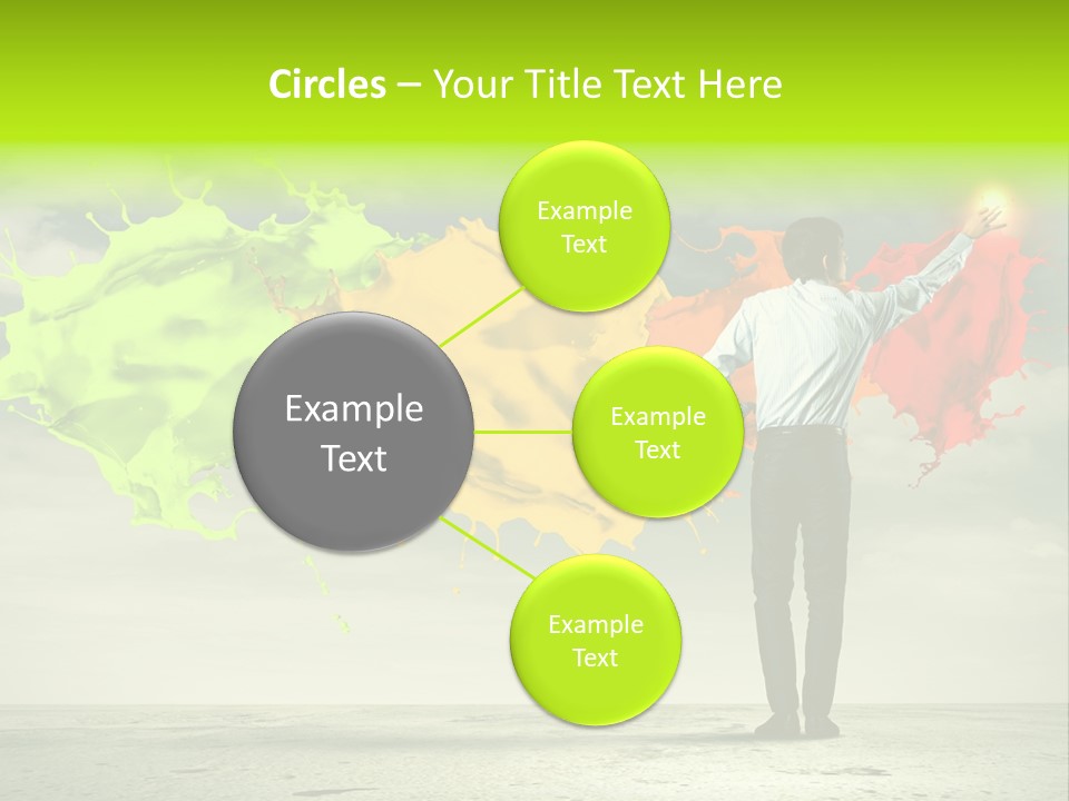 Suit Fresh Rainbow PowerPoint Template