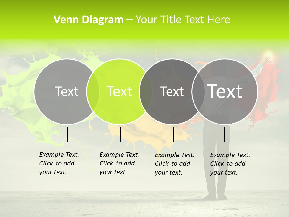 Suit Fresh Rainbow PowerPoint Template