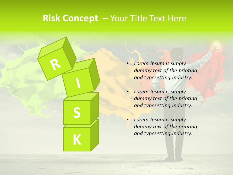 Suit Fresh Rainbow PowerPoint Template