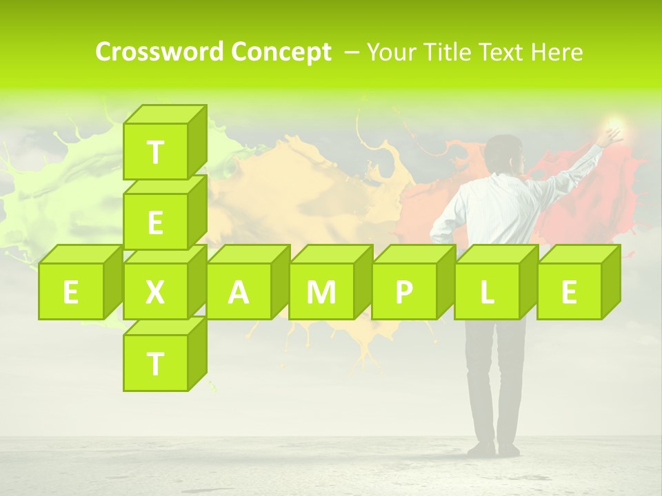 Suit Fresh Rainbow PowerPoint Template