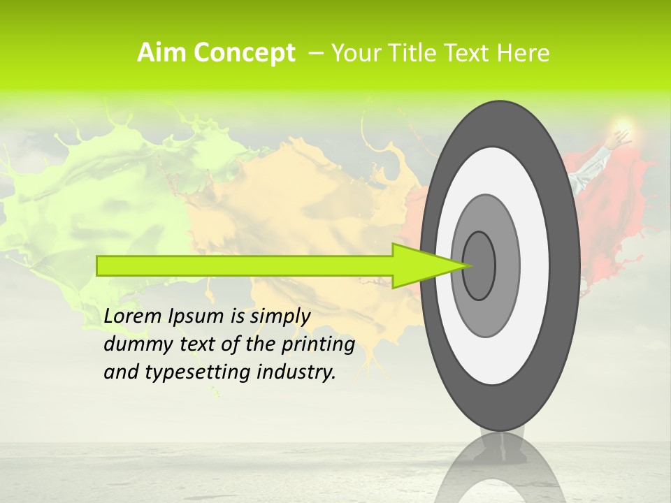 Suit Fresh Rainbow PowerPoint Template