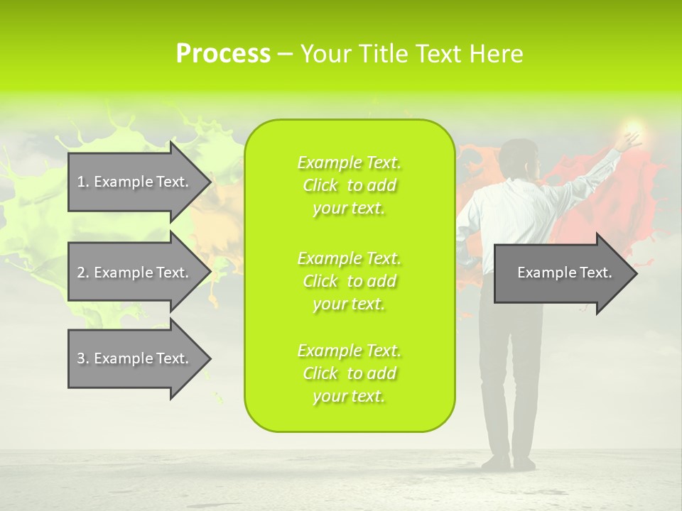 Suit Fresh Rainbow PowerPoint Template