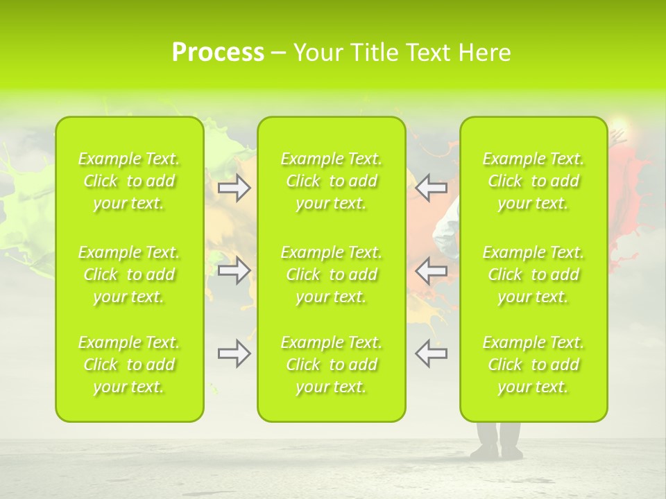 Suit Fresh Rainbow PowerPoint Template