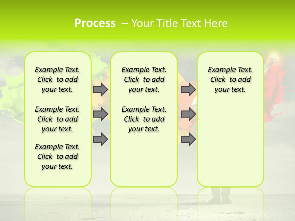 Suit Fresh Rainbow PowerPoint Template