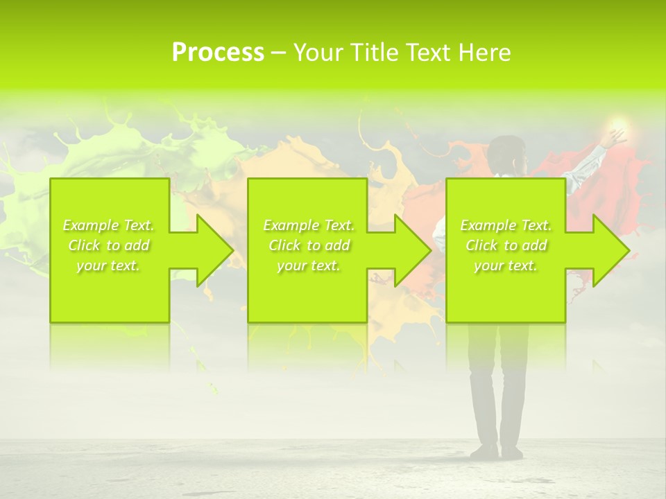 Suit Fresh Rainbow PowerPoint Template